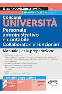 Concorsi Università Personale amministrativo e contabile Collaboratori e Funzionari - Manuale per la preparazione